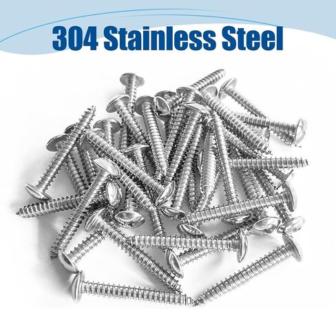 #8 × 5/8 ″ المسمار الخشبي 350pcs ، 304 مسامير الفولاذ المقاوم للصدأ ، رأس الجمال in Saudi Arabia