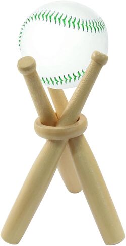 1 Pack Display Baseball Stand Holder, Wooden Holder Mini Stand, Sports Accessories for Sports Lovers/Friends in Saudi Arabia