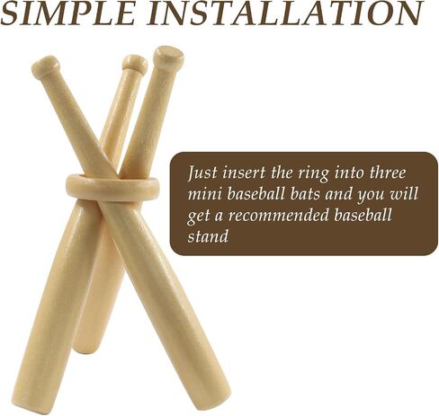 1 Pack Display Baseball Stand Holder, Wooden Holder Mini Stand, Sports Accessories for Sports Lovers/Friends in Saudi Arabia