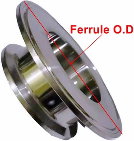 Ferrule O.D 50.5mm 64mm 77.5mm 91mm To 119mm Reduce Tri Clamp Reducer 304 Stainless Steel Pipe Fitting Homebrew 304 Stainless Steel(50.5mm to 119mm) in Saudi Arabia
