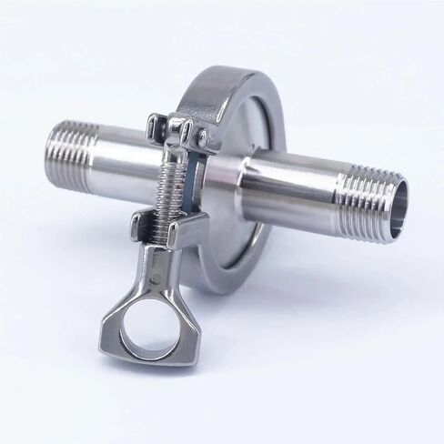 1PC مجموعة Ferrule Fitting +Clamp +Gasket 1/2 "3/4" 1 "npt male -1.5" Tri Clamp 304 Stainsitive Fitting Brew Beer (3/4 ") in Saudi Arabia