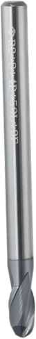 Bawho Ball Nose End Mill Carbide CNC Bits Bits Wide Application Milling Cutter سهلة الاستخدام لأدوات الطاقة العملية الأجزاء العملية 1PC (0.5mmx4mmx50mm) in Saudi Arabia