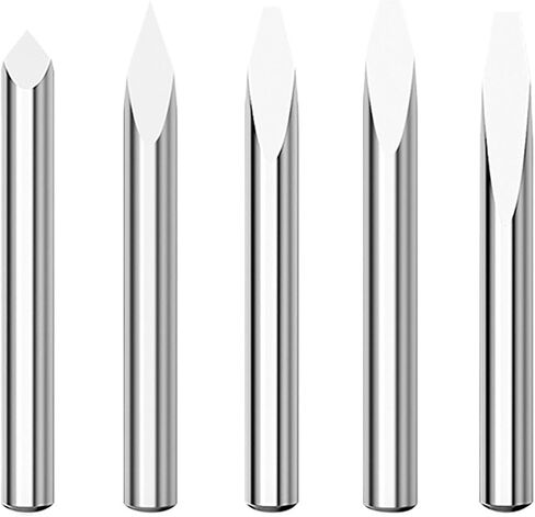 4/6mm Shank 3D Milling Cutter 3 Edge Engraving Bits 20/30/40/45/60/90 Degrees Tip 0.1-0.3mm Carving Bit CNC Router Bit 1Pcs(6x0.2x90D) in Saudi Arabia