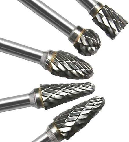 10 Kinds of Carbide Drill Bit Tungsten Steel Carbide Rotary File Electric Milling Cutter Grinding Head Tool Grinders Accessories 1Pcs(B-1) in Saudi Arabia