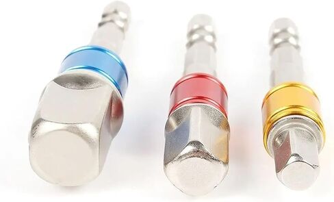 3Pcs Wrench Socket Adapter Hex Wrench Sleeve Extension Connector Drill Socket Adapter Power Drill Nut Impact Driver Tool in Saudi Arabia