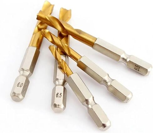 2-10MM Hex Shank Twist Drill Bit High Speed Steel Hole Opener High Hardness Wood Metal Twist Drill Bit Drilling Tools 1Pcs(2mm) in Saudi Arabia