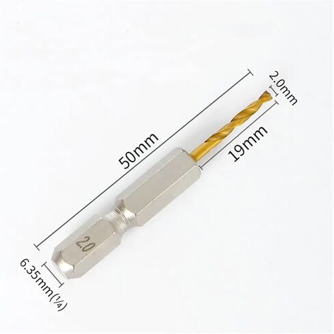 2-10MM Hex Shank Twist Drill Bit High Speed Steel Hole Opener High Hardness Wood Metal Twist Drill Bit Drilling Tools 1Pcs(2mm) in Saudi Arabia
