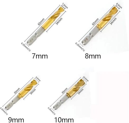 2-10MM Hex Shank Twist Drill Bit High Speed Steel Hole Opener High Hardness Wood Metal Twist Drill Bit Drilling Tools 1Pcs(2mm) in Saudi Arabia