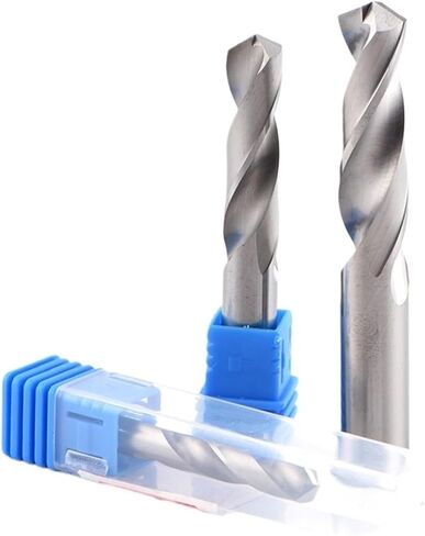 1Pcs 14mm-25mm Solid Carbide Drill Bit, Uncoated (Bright) Finish, Round Shank, Spiral Flute Twist Drill Bit for Metal(14.4mm) in Saudi Arabia