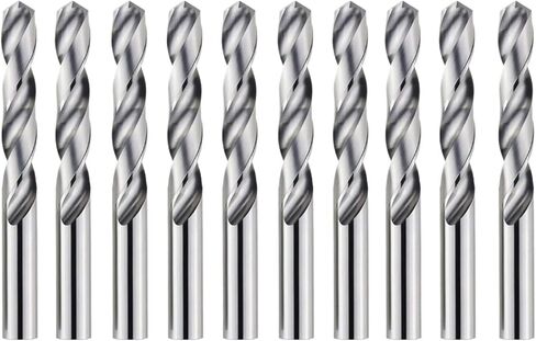 مجموعة حفر كربيد صلبة 0.5mm-6.45mm مجموعة الحفر الصلبة ، حفر الماكينة المليئة بالفلور من الفولاذ المقاوم للصدأ للمعادن الصلبة (1.95 × 38 ملم 10pcs) in Saudi Arabia
