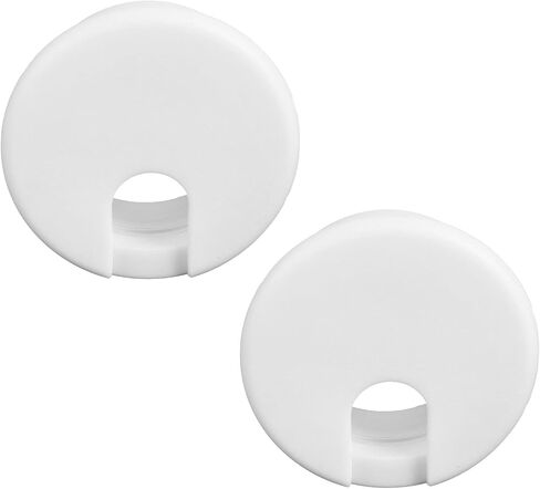 2pcs Desk Grommet 1.5 بوصة ، غطاء ثقب كابل المكتب البلاستيكي ، ومكاتب ثقب grommet لمكاتب كمبيوتر Office لتنظيم سلك الأسلاك ، أبيض in Saudi Arabia