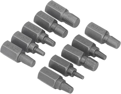 Damaged Screw Extractor Bolt Stud Remover 10Pcs Professional Chrome Vanadium Steel Hex Bolt Extractor Set for Mechanics DIY Enthusiasts in Saudi Arabia