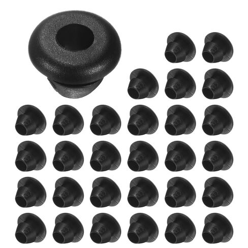 70-Pack Cable Railing Rubber Grommets, 5mm Drill Hole 3mm ID Eyelet Ring Gasket for Wiring, Wire Cable, Automotive, Metal Cable Railing Post, Car Grommet [Black] in Kuwait