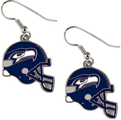 NFL Seattle Seahawks Mellem Style أقراط J-Hook Logo in Saudi Arabia