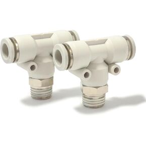 30PCS Pneumatic Fittings T-type With Threaded Tee PB 6-01 8-02 10-03 12-04 Quick Connector(PB4-02(30PCS)) in Kuwait