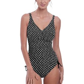 Fantasie Women's Santa Monica Underwire One Piece Swimsuit, FS6729, Black/White, 34FF in Saudi Arabia