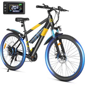 دراجة كهربائية للبالغين ، بطارية مُدمجة غير مرئية 48 فولت ، و 500 واط محرك (ذروة 700W) دراجة جبلية كهربائية ، 26 بوصة تعليق الشوكة الأمامية مع المصدات ، UL2849 معتمدة ، 21 سرعة in Kuwait