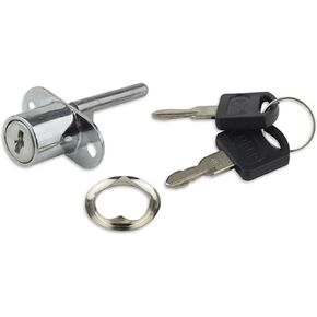 3Pcs/lot Alloy Three Chain Locks Door Cabinet Mailbox Drawer Cupboard Locker Security Furniture Locks with Keys Hardware 1Pcs(Black,16mm) in Saudi Arabia