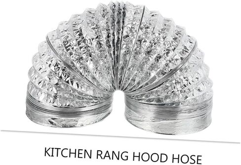 Gadpiparty Double-Layer Thick Aluminum Foil Telescopic Air Duct Flexible Vent Hose for Kitchen Exhaust High Temperature Resistant 5 Feet Length for Range Hoods and Air Conditioners in Saudi Arabia