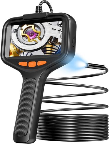 كاميرا المنظار مع 8 مصباح LED ، 1080 بكسل HD Borescope مع شاشة 4.3 '' ، الكبل شبه الصبغ ، كاميرا التفتيش المقاومة للماء IP67 للسيارات ، السباكة ، الصرف ، الأنابيب (10M (32.8 قدم)) in Saudi Arabia