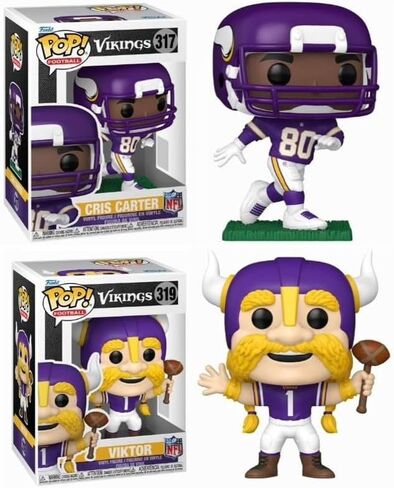 Funko Cris Carter/Viktor Mascot (Vikings) NFL Pop! التحرير والسرد (2) in Saudi Arabia