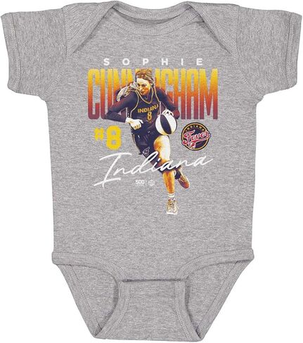 500 LEVEL Sophie Cunningham Indiana Fever Bitmap One-Piece Infant Bodysuit in Kuwait