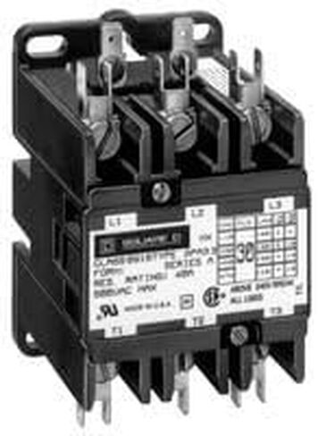 Square D 8910DPA43V09 المقاولين ، غرض محدد ، 600VAC ، 40A ، 3 عمود ، غير عكسي ، 208/240VAC ، in Saudi Arabia