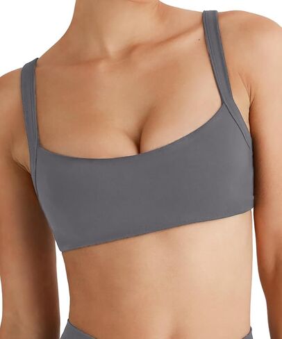 صدرية رياضية مبطنة من olmlmt للنساء قابلة للتعديل حزام مربع الرقبة اليوغا. in Kuwait