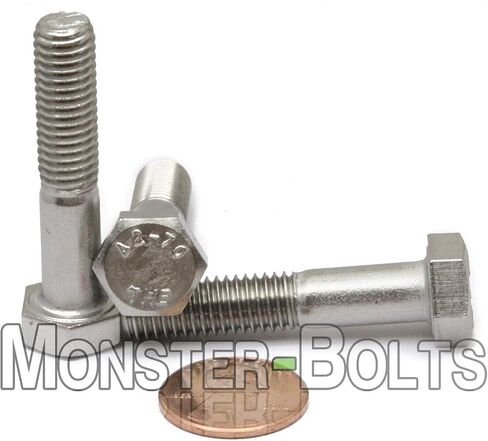 MonsterBolts - M8 x 35mm Hex Head Cap Screws, DIN 933, A2 Stainless Steel, 10 Pack in Saudi Arabia