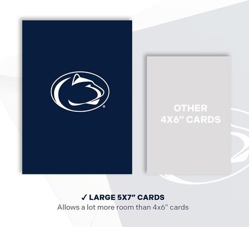 بطاقة تحية صحراء Penn State 5 × 7 بوصة بطاقته في جامعة ولاية بنسلفانيا PSU Nittany Lions بطاقات طوية واحدة مع احتفال بحفل المغلف مرخص رسميًا (بطاقة 5x7 A - عيد ميلاد) in Saudi Arabia
