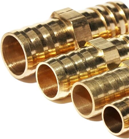 3 Way & 4 Way Brass Tube Monnector ، Cable Cable Cable 6 8 10 12 14 16 19mm ، Copper Barbed Connector ، Union Adapter (Straight ، 19mm) in Saudi Arabia
