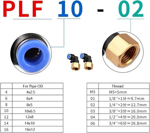 موصل الهواء الهوائي PCF/PCF/PL 6/8/10MM مؤشر ترابط 1/8 1/4 3/8 1/2 تجهيزات خرطوم موصلات سريعة (8-04 ، الكمبيوتر) in Saudi Arabia