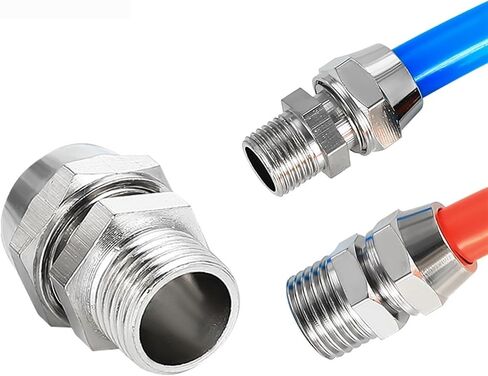 30pcs pneumatic التجهيزات KLC8-02/6-04 مؤشر ترابط 1/8 3/8 1/2 1/4 BSPT موصلات خرطوم النحاس المطلي بالنيكل المطلي بالنيكل تويست الهواء المناسب (KL-PC10-04 30PCS) in Saudi Arabia