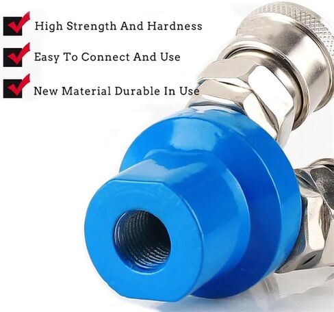 Pneumatic Fitting Compressor Fittings 1/4 Quick Connector Air Gas Distributor For Pump Tool Coupler Manifold Multi Splitter(Round two-way) in Saudi Arabia