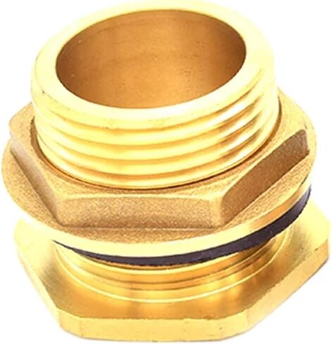 1pcs Fish tank adapter 1/2" 3/4" 1" Male thread Brass Pipe Single Loose Key Swivel Fitting Nut Water Tank Jointer Connector Copper(G1) in Saudi Arabia