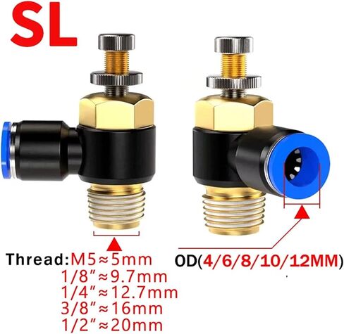 20/50 PCS PCF PL SL PB دفع لتوصيل TUBE PNEUMATIC MALE BRANCH TEE FITTING-4/6/8/10/10/12MM TUBE OD X M5/01/02/03/04 THERM (8-03 (8MM-3L8) ، PCF (50pcs)) in Saudi Arabia