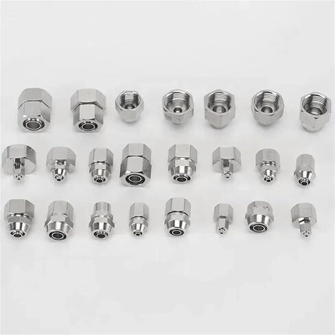 10pcs KPCF Coper 1/8" 1/4" 3/8" 1/2" BSPT Female Pneumatic Fittings Push In Quick Connector Release Air Fitting OD 4 6 8 10 12MM(KPCF 6-01,10 PCS) in Saudi Arabia