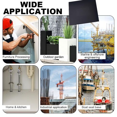 صفيحة Ahandmaker 2PCS 2 ورقة HDPE ، صفائح البولي إيثيلين عالية الكثافة 3 مم/6 مم من لوحة بلاستيكية صلبة 300 × 300 مم للمشاريع الصناعية الهندسية ديكورز ديي. in Saudi Arabia