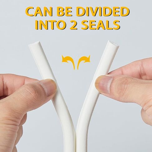 Qdishi White D-app-kape تجريد الشريط الختم 33 قدمًا حشو نافذة الباب للعزل العازلة وتوفير الطاقة ، وفجوة الدعم ذاتيًا من 5/32 إلى 13/64 بوصة in Kuwait