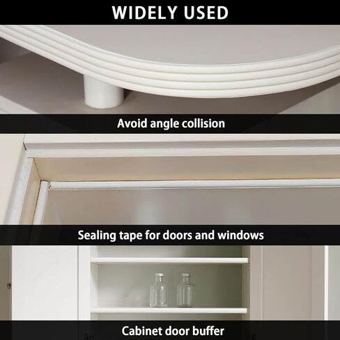 Qdishi White D-app-kape تجريد الشريط الختم 33 قدمًا حشو نافذة الباب للعزل العازلة وتوفير الطاقة ، وفجوة الدعم ذاتيًا من 5/32 إلى 13/64 بوصة in Kuwait