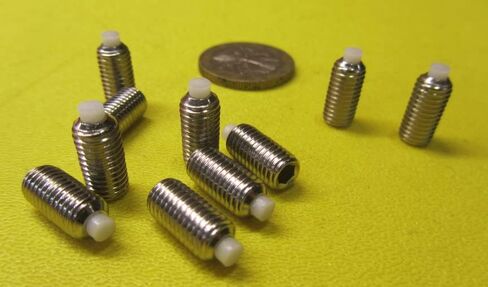 18-8 Stainless Steel Nylon Tip Set Screw 1/4-28 x .500" Thread Length 10 pcs in Saudi Arabia