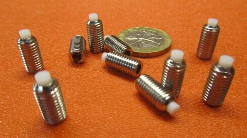 18-8 Stainless Steel Nylon Tip Set Screw 1/4-28 x .500" Thread Length 10 pcs in Saudi Arabia