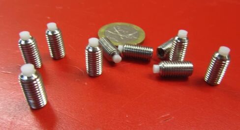 18-8 Stainless Steel Nylon Tip Set Screw 1/4-28 x .500" Thread Length 10 pcs in Saudi Arabia