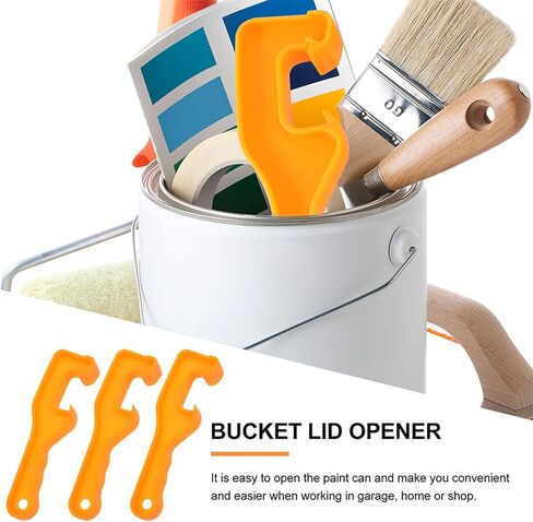 Cabilock 10pcs Ducket Lid Remover Tool Plastic Pail Pail لعلب الطلاء وبراميل الزيت المريحة للمعالجة الآمنة وفتحها السهل in Saudi Arabia