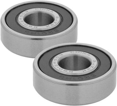 [2-pack] 6201-2rs-1/2-محمل كرة شعاعي عميق للأخدود 1/2 في x 1.181 في x 0.394 في (معرف x od x width) | 12.7 مم × 32 مم × 10 مم (معرف X OD X عرض) مع ختم مطاطي مزدوج in Kuwait