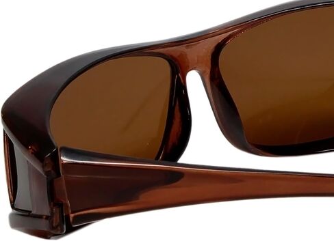 Calabria PC70077POL-1 Polarized Fitover Sunglasses Wear Over Prescription Eyeglasses Men Women Wrap Around UV Protection in Saudi Arabia