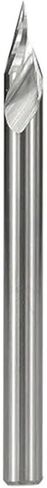 3.175mm Shank 3 Flute Chamfer Milling Cutter 60 Degrees CNC Router Bit Tungsten Carbide Chamfer End Mill CNC Engraving Milling Tool(30Dx0.2) in Saudi Arabia