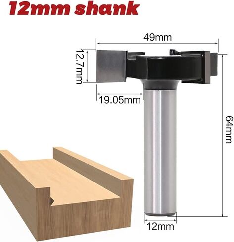 12mm 12.7mm شانك CNC spankboard تسطيح التوجيه بتات لوح تسطيح التوجيه بت مخطط بتات طحن الخشب القاطع أداة تجويف خشبية (12.7 مم) in Saudi Arabia