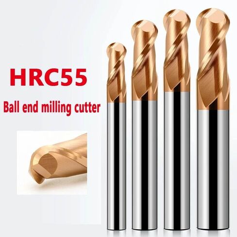 8 مم 10 ملم شانك الكرة نهاية الأنف مطحنة 2 الناي الناي تنغستن كاربيد قاطع CNC جهاز التوجيه بت بت بت بت بتات النحاس الصلب R0.5 6 8 10 12 (R3x12xd6x100l) in Saudi Arabia