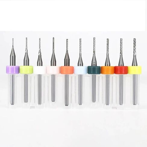 3.175mm Shank Carbide Tungsten Corn Milling Cutter PCB End Mill CNC Router Bits for Circuit Board Acrylic Wood Engraving Machine Cutters(D4X25X50L) in Saudi Arabia
